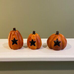 Pumpkin decoration Set of 3 small pumpkins Fall Autumn Harvest decoration trio